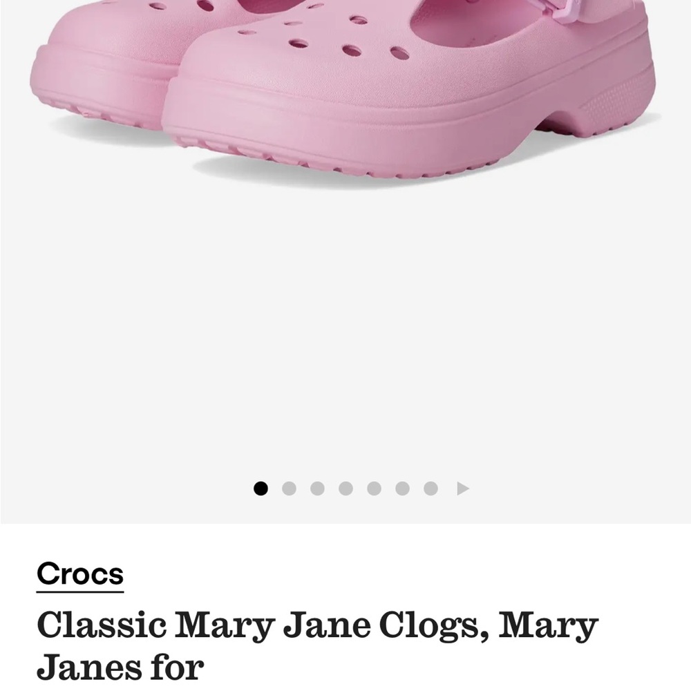 CROCS Classic Mary Jane Clogs in Light Pink